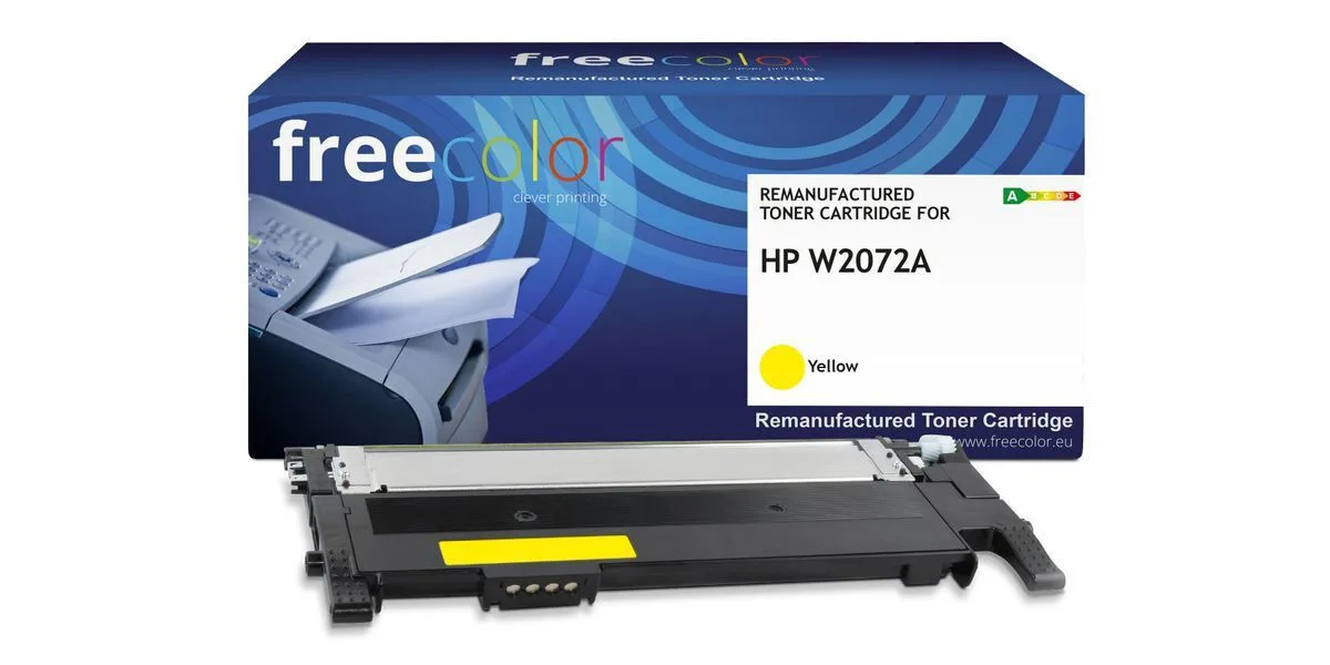 Freecolor Συμβατό Toner για Laser Εκτυπωτή HP Hp W2072a (117a) 1000 Σελίδων Κίτρινο με Chip Freecolor Συμβατό Toner για Laser Εκτυπωτή HP Hp W2072a (117a) 1000 Σελίδων Κίτρινο με Chip - Image 1