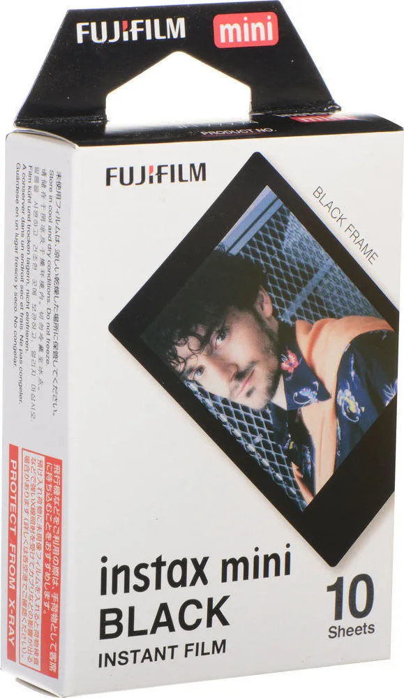 Fujifilm Color Instax Mini Instant Φιλμ 16537043 (10 Exposures) Black Fujifilm Color Instax Mini Instant Φιλμ 16537043 (10 Exposures) Black - Image 1