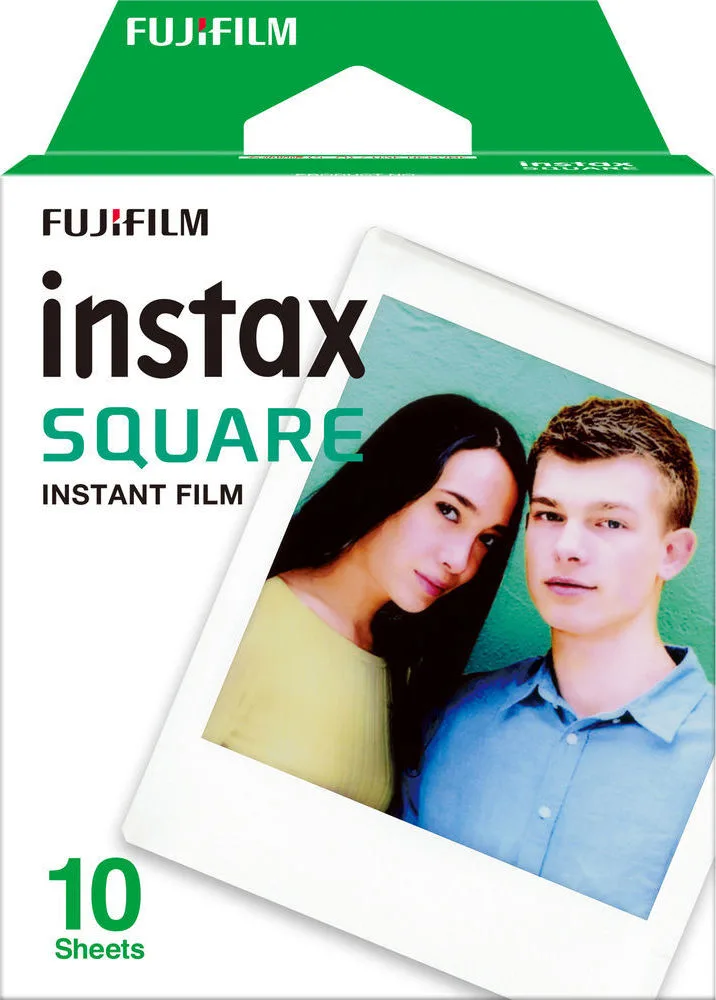 Fujifilm Color Instax Square Instant Φιλμ 16549278 (10 Exposures) White Fujifilm Color Instax Square Instant Φιλμ 16549278 (10 Exposures) White - Image 1