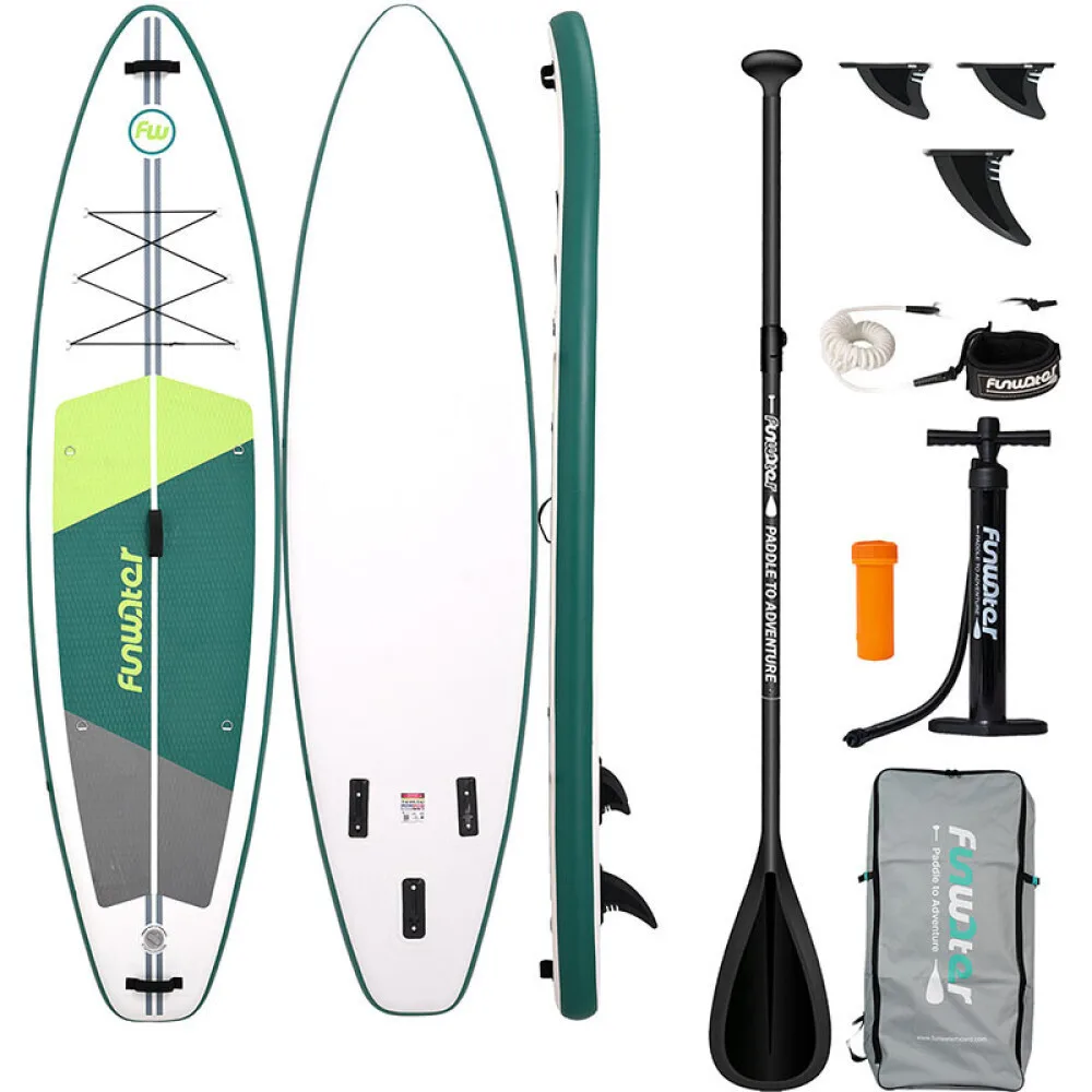 Funwater Φουσκωτή Σανίδα SUP με Μήκος 3.35m Πράσινη SUPFW69A Funwater Φουσκωτή Σανίδα SUP με Μήκος 3.35m Πράσινη SUPFW69A - Image 1