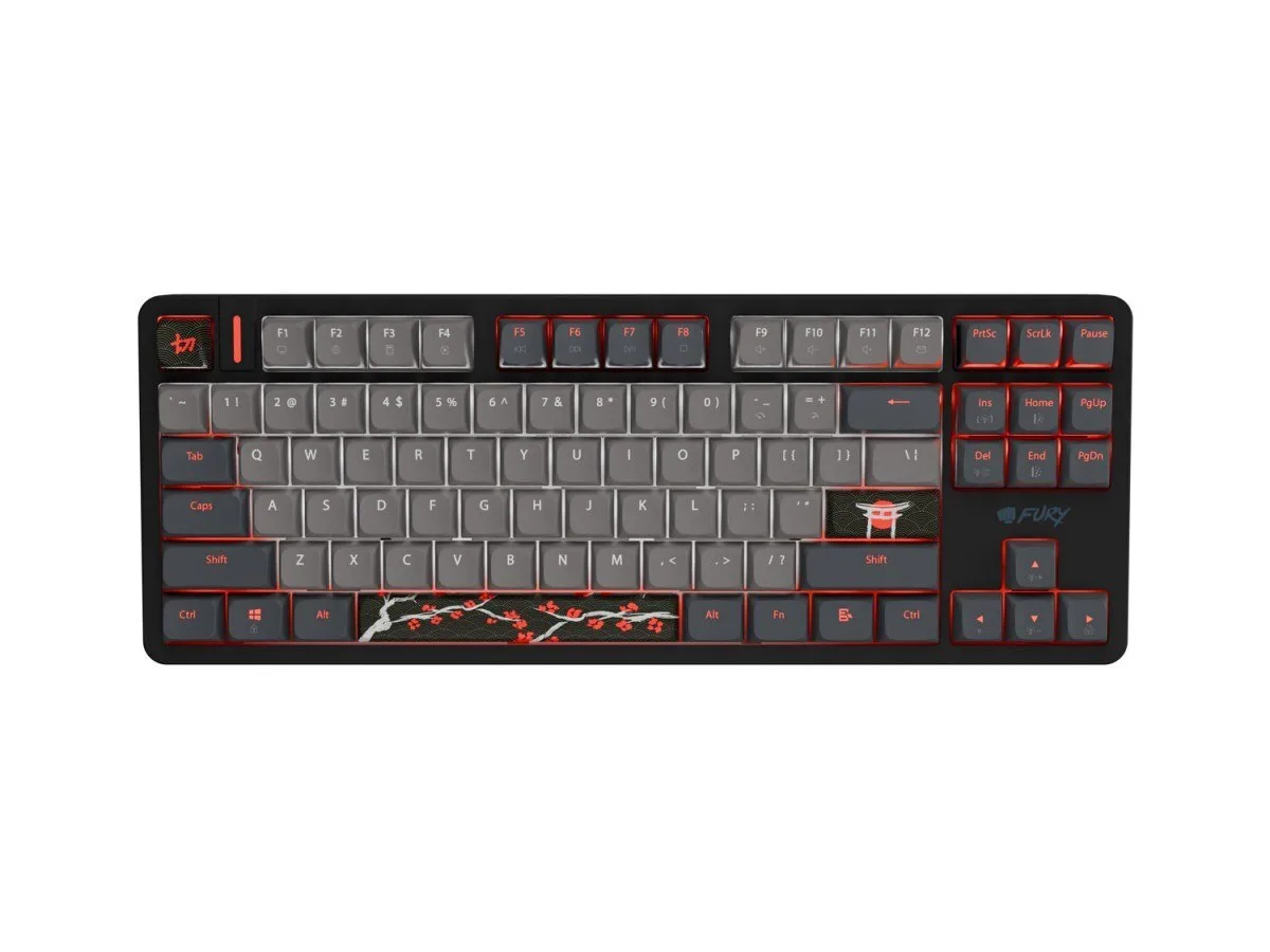 Fury Kanabo K6 Gaming Πληκτρολόγιο Tenkeyless με Magnetic διακόπτες και RGB φωτισμό (Αγγλικό US) Fury Kanabo K6 Gaming Πληκτρολόγιο Tenkeyless με Magnetic διακόπτες και RGB φωτισμό (Αγγλικό US) - Image 1