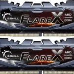 G.Skill Flare X (for AMD) DDR4 16GB RAM με 2x8GB Modules και Ταχύτητα 3200 για Desktop F4-3200C16D-16GFX