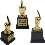 Gadget Mad Monkey Trophy "world's Biggest Asshole"