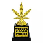 Gadget Mad Monkey Trophy "world's Biggest Stoner"