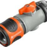 Gardena 00942-50 Σύνδεσμος Σωλήνων Ποτίσματος με Διακόπτη 13x13mm Πορτοκαλί