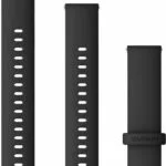 Garmin Quick Release 18mm Λουράκι Σιλικόνης Μαύρο (Vivoactive 4S/Vivomove 3S)