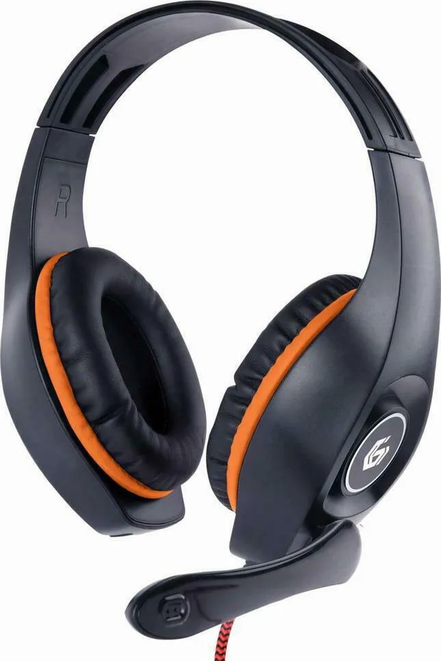 Gembird GHS-05-O Over Ear Gaming Headset με σύνδεση 3.5mm Πορτοκαλί Gembird GHS-05-O Over Ear Gaming Headset με σύνδεση 3.5mm Πορτοκαλί - Image 1