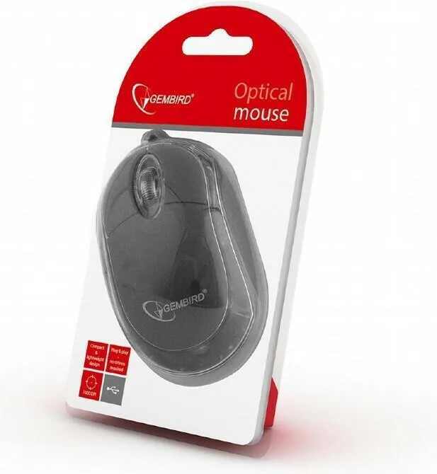 Gembird GM-MUSU-01 Ενσύρματο Ποντίκι Γκρι Gembird GM-MUSU-01 Ενσύρματο Ποντίκι Γκρι - Image 1