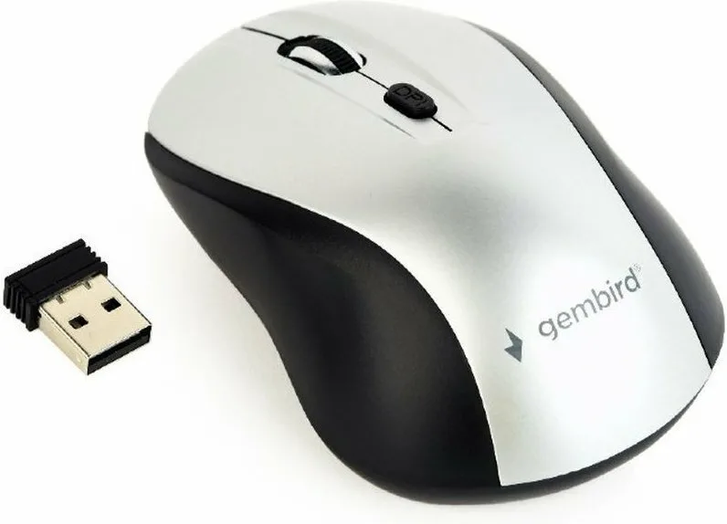 Gembird MUSW-4B-02 Ασύρματο Bluetooth Ποντίκι Black/Silver Gembird MUSW-4B-02 Ασύρματο Bluetooth Ποντίκι Black/Silver - Image 1