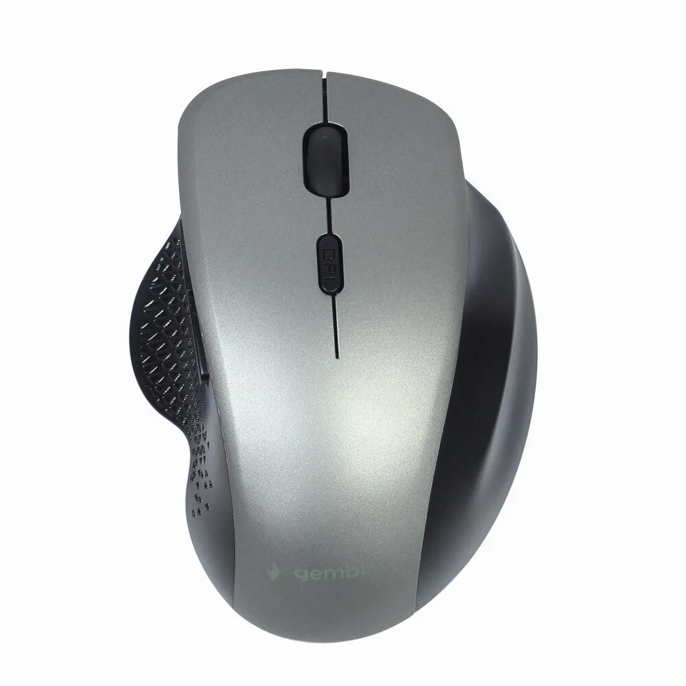 Gembird MUSW-6B-02-BG Ασύρματο Εργονομικό Ποντίκι Black/Spacegrey Gembird MUSW-6B-02-BG Ασύρματο Εργονομικό Ποντίκι Black/Spacegrey - Image 1
