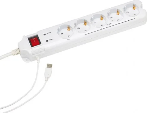 Gembird PCW-MS2G Πολύπριζο Aσφαλείας 6 Θέσεων με USB-A, Διακόπτη και Καλώδιο 1.8m PCW-MS2G Gembird PCW-MS2G Πολύπριζο Aσφαλείας 6 Θέσεων με USB-A, Διακόπτη και Καλώδιο 1.8m PCW-MS2G - Image 1