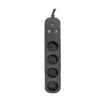 Gembird Smart Πολύπριζο 4 Θέσεων με 2 USB-A, 1 USB-C και Καλώδιο 1.5m TSL-PS-S4U-01