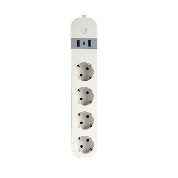 Gembird Smart Πολύπριζο 4 Θέσεων με 2 USB-A, 1 USB-C και Καλώδιο 1.5m TSL-PS-S4U-01-W Gembird Smart Πολύπριζο 4 Θέσεων με 2 USB-A, 1 USB-C και Καλώδιο 1.5m TSL-PS-S4U-01-W - Image 1
