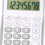 Genie 120 Αριθμομηχανή Τσέπης 8 Ψηφίων σε Ασημί Χρώμα 120S
