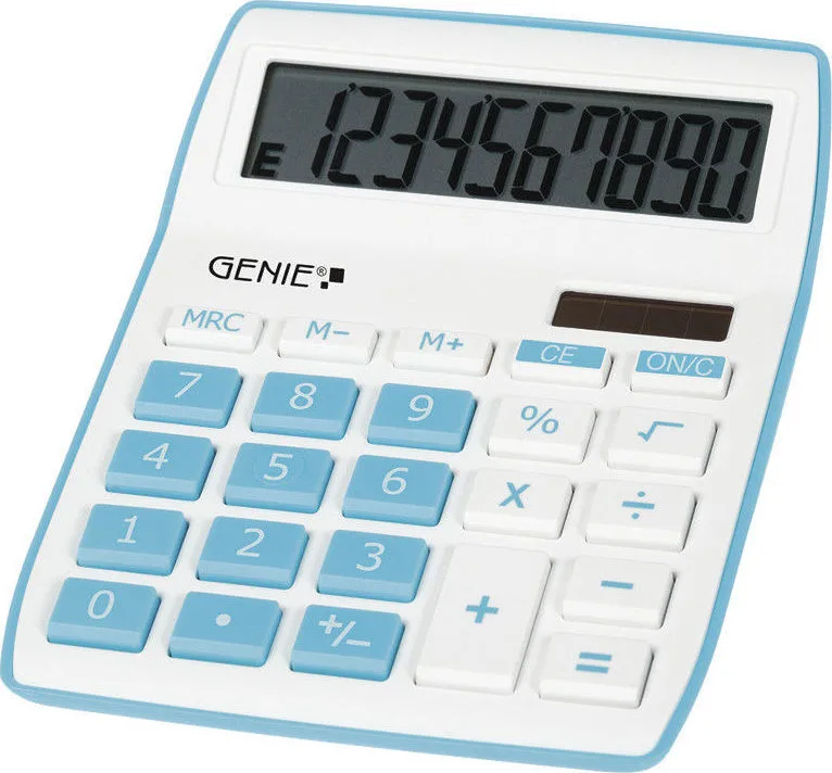 Genie 840 Αριθμομηχανή 10 Ψηφίων σε Μπλε Χρώμα 840B Genie 840 Αριθμομηχανή 10 Ψηφίων σε Μπλε Χρώμα 840B - Image 1