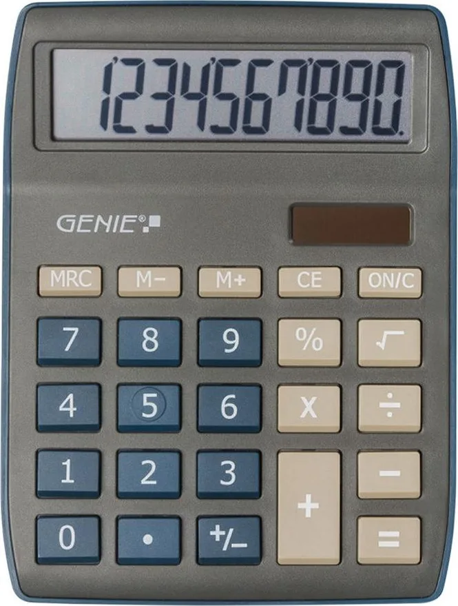 Genie 840 Αριθμομηχανή 10 Ψηφίων σε Μπλε Χρώμα 840DB Genie 840 Αριθμομηχανή 10 Ψηφίων σε Μπλε Χρώμα 840DB - Image 1