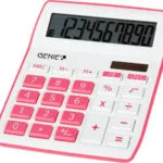 Genie 840 Αριθμομηχανή 10 Ψηφίων σε Ροζ Χρώμα 840P