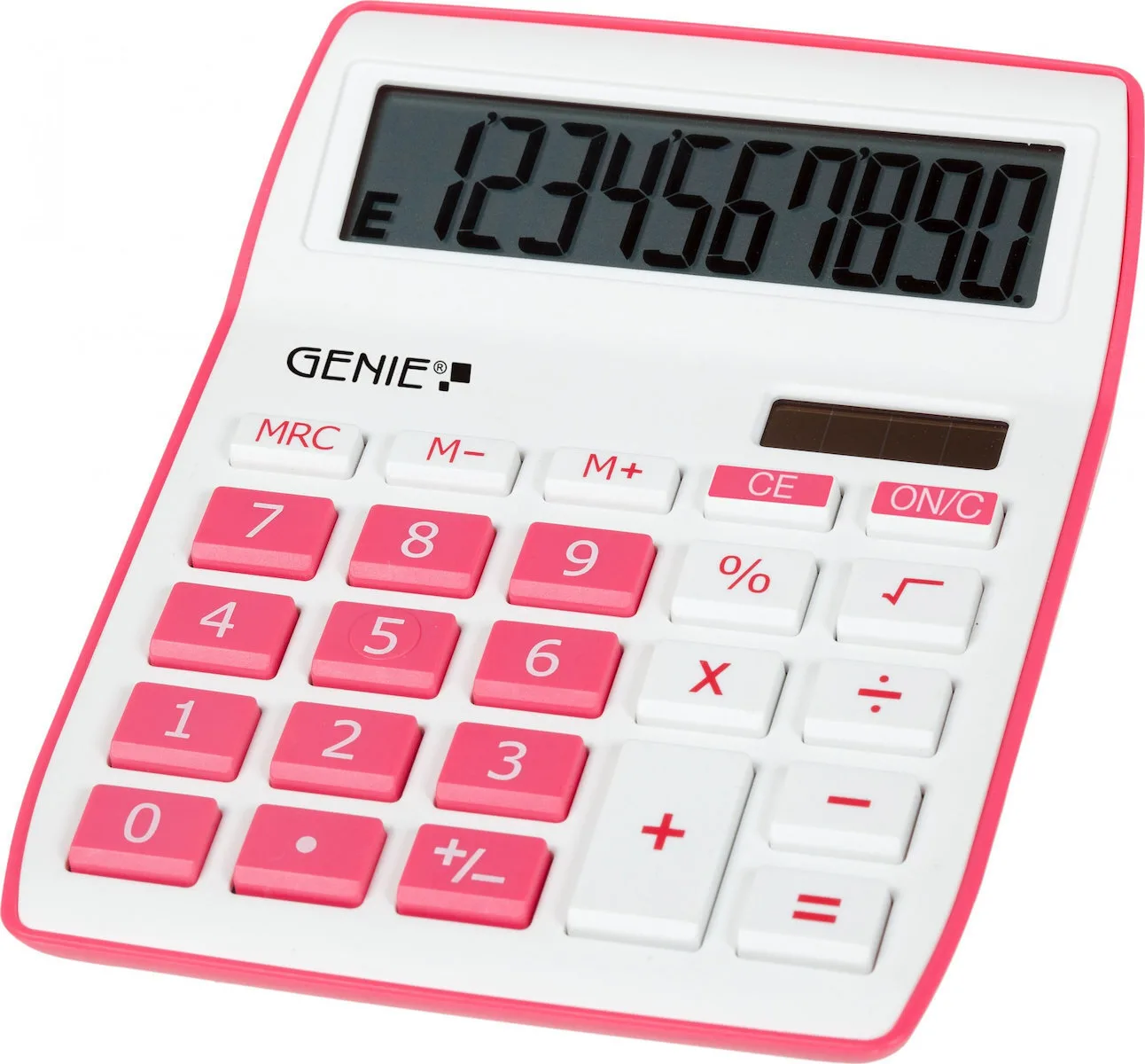 Genie 840 Αριθμομηχανή 10 Ψηφίων σε Ροζ Χρώμα 840P Genie 840 Αριθμομηχανή 10 Ψηφίων σε Ροζ Χρώμα 840P - Image 1