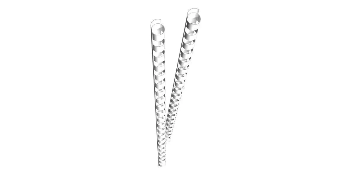 Genie Spiralbinderücken 6mm Λευκά 25 Τεμάχια Genie Spiralbinderücken 6mm Λευκά 25 Τεμάχια - Image 1