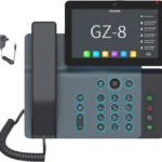 Gequdio Gz-8 Ενσύρματο Τηλέφωνο IP Μαύρο