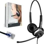 Gequdio WA9024 VOIP Headset 2-ear for Unify with cable