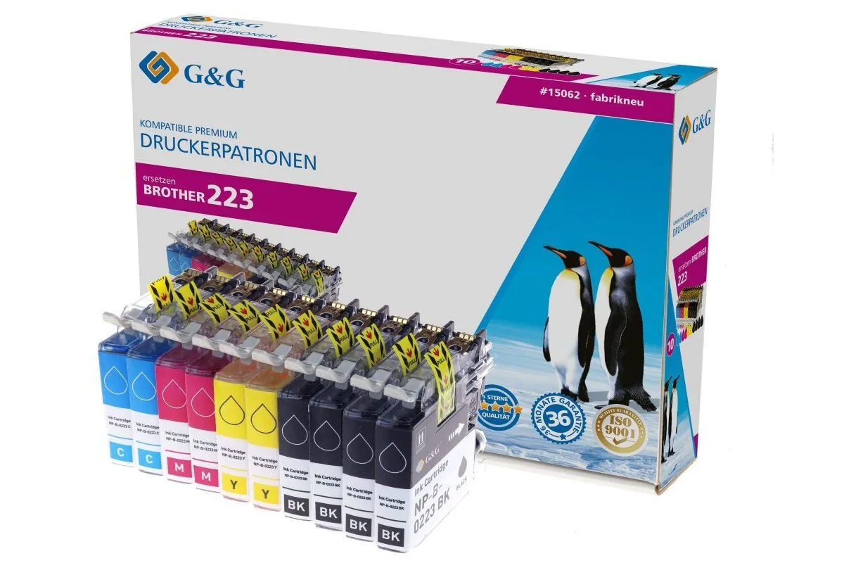 G&G 15062 Πακέτο Συμβατών Μελανιών Εκτυπωτή InkJet Brother Μαύρο 10τμχ G&G 15062 Πακέτο Συμβατών Μελανιών Εκτυπωτή InkJet Brother Μαύρο 10τμχ - Image 1
