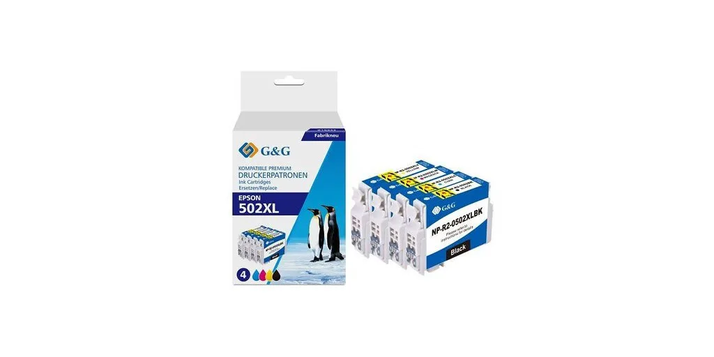 G&G Πακέτο Συμβατών Μελανιών Εκτυπωτή InkJet Epson 502XL 550 Σελίδων 9.2ml Πολλαπλό (Color) 1τμχ G&G Πακέτο Συμβατών Μελανιών Εκτυπωτή InkJet Epson 502XL 550 Σελίδων 9.2ml Πολλαπλό (Color) 1τμχ - Image 1