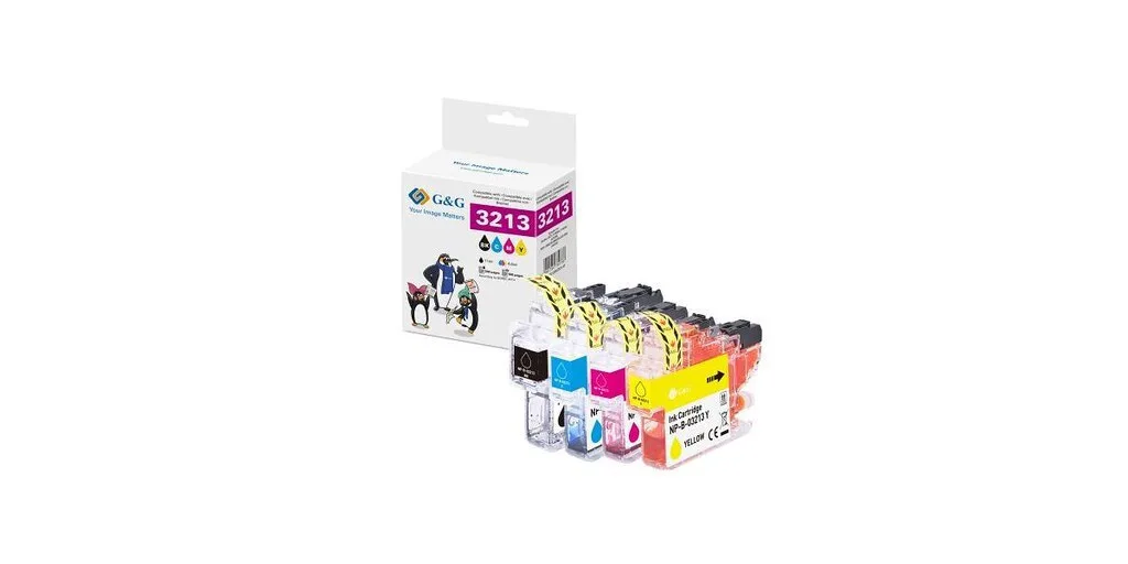 G&G Συμβατό Μελάνι Εκτυπωτή InkJet Brother LC-3213VAL Πολλαπλό (Color) 1τμχ G&G Συμβατό Μελάνι Εκτυπωτή InkJet Brother LC-3213VAL Πολλαπλό (Color) 1τμχ - Image 1