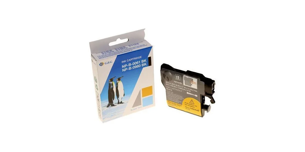 G&G Συμβατό Μελάνι Εκτυπωτή InkJet Brother LC-980/1100 Μαύρο 1τμχ G&G Συμβατό Μελάνι Εκτυπωτή InkJet Brother LC-980/1100 Μαύρο 1τμχ - Image 1
