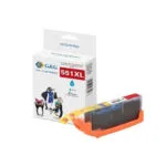 G&G Συμβατό Μελάνι Εκτυπωτή InkJet Canon CLI-551C XL 665 Σελίδων Κυανό 1τμχ