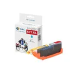 G&G Συμβατό Μελάνι Εκτυπωτή InkJet Canon CLI-571XLC / 0332C001 1τμχ