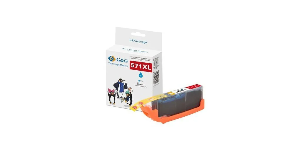 G&G Συμβατό Μελάνι Εκτυπωτή InkJet Canon CLI-571XLC / 0332C001 1τμχ G&G Συμβατό Μελάνι Εκτυπωτή InkJet Canon CLI-571XLC / 0332C001 1τμχ - Image 1