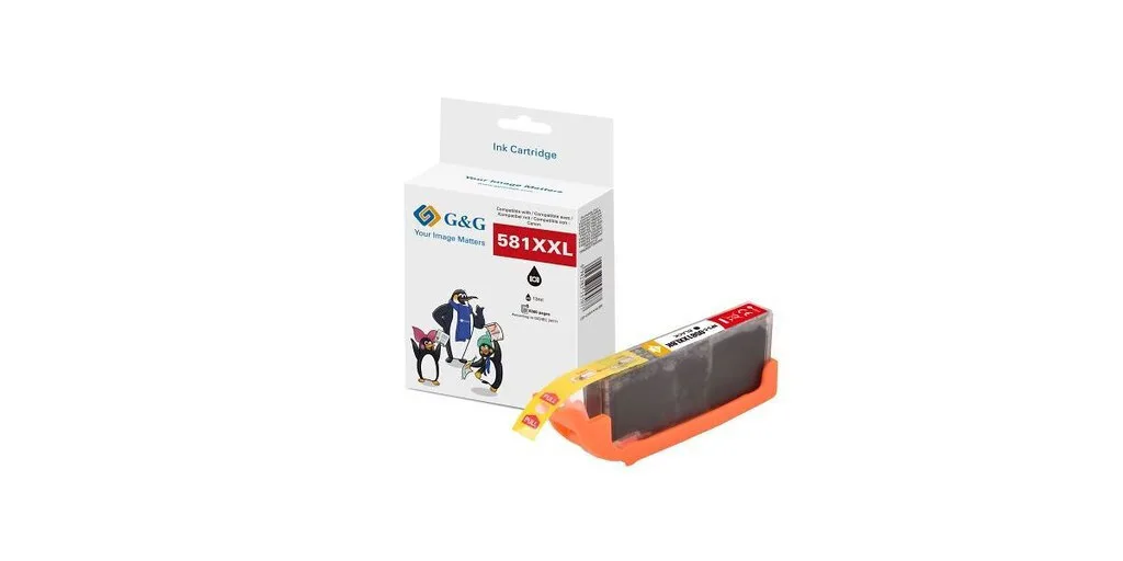 G&G Συμβατό Μελάνι Εκτυπωτή InkJet Canon CLI-581BK XXL 11.7ml Πολλαπλό (Color) 1τμχ G&G Συμβατό Μελάνι Εκτυπωτή InkJet Canon CLI-581BK XXL 11.7ml Πολλαπλό (Color) 1τμχ - Image 1