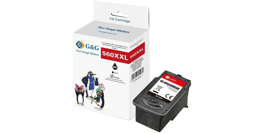 G&G Συμβατό Μελάνι Εκτυπωτή InkJet Canon PG-560XL 1τμχ G&G Συμβατό Μελάνι Εκτυπωτή InkJet Canon PG-560XL 1τμχ - Image 1