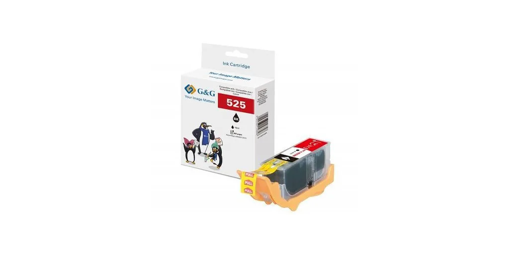 G&G Συμβατό Μελάνι Εκτυπωτή InkJet Canon PGI-525BK 330 Σελίδων Μαύρο 1τμχ G&G Συμβατό Μελάνι Εκτυπωτή InkJet Canon PGI-525BK 330 Σελίδων Μαύρο 1τμχ - Image 1
