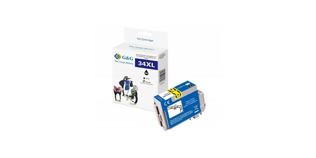 G&G Συμβατό Μελάνι Εκτυπωτή InkJet Epson 34XL/ T3471 16.3ml Μαύρο 1τμχ G&G Συμβατό Μελάνι Εκτυπωτή InkJet Epson 34XL/ T3471 16.3ml Μαύρο 1τμχ - Image 1