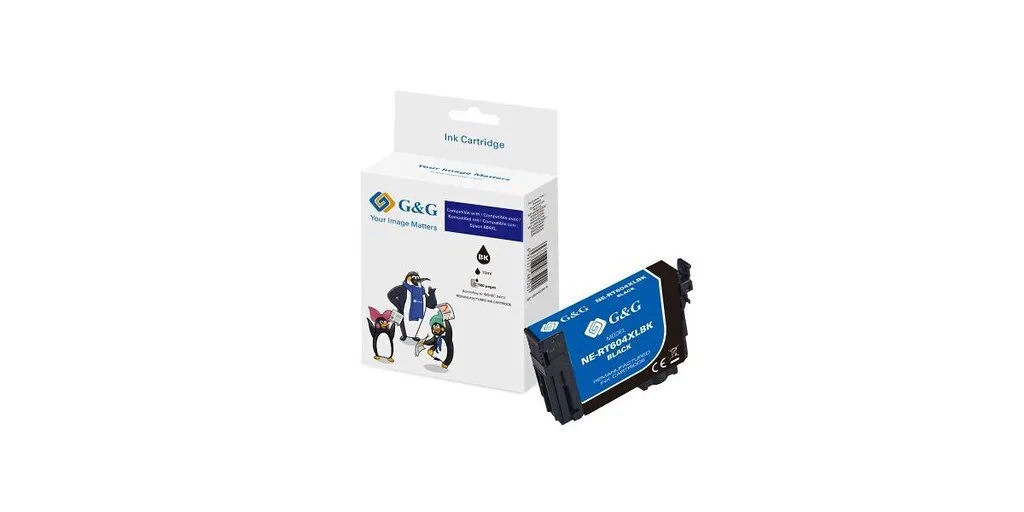 G&G Συμβατό Μελάνι Εκτυπωτή InkJet Epson 604XL 500 Σελίδων 8.9ml Μαύρο 1τμχ G&G Συμβατό Μελάνι Εκτυπωτή InkJet Epson 604XL 500 Σελίδων 8.9ml Μαύρο 1τμχ - Image 1
