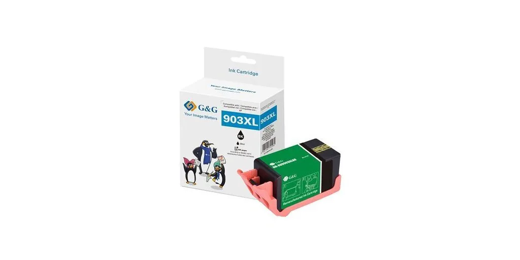 G&G Συμβατό Μελάνι Εκτυπωτή InkJet HP 903XL / T6M15AE 750 Σελίδων 20ml Μαύρο 1τμχ G&G Συμβατό Μελάνι Εκτυπωτή InkJet HP 903XL / T6M15AE 750 Σελίδων 20ml Μαύρο 1τμχ - Image 1