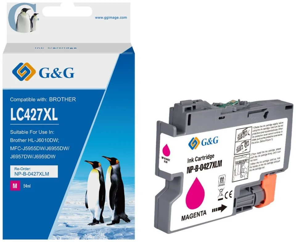 G&G Συμβατό Μελάνι Εκτυπωτή InkJet LC-427XLM Ματζέντα 1τμχ NP-B-0427XLM G&G Συμβατό Μελάνι Εκτυπωτή InkJet LC-427XLM Ματζέντα 1τμχ NP-B-0427XLM - Image 1