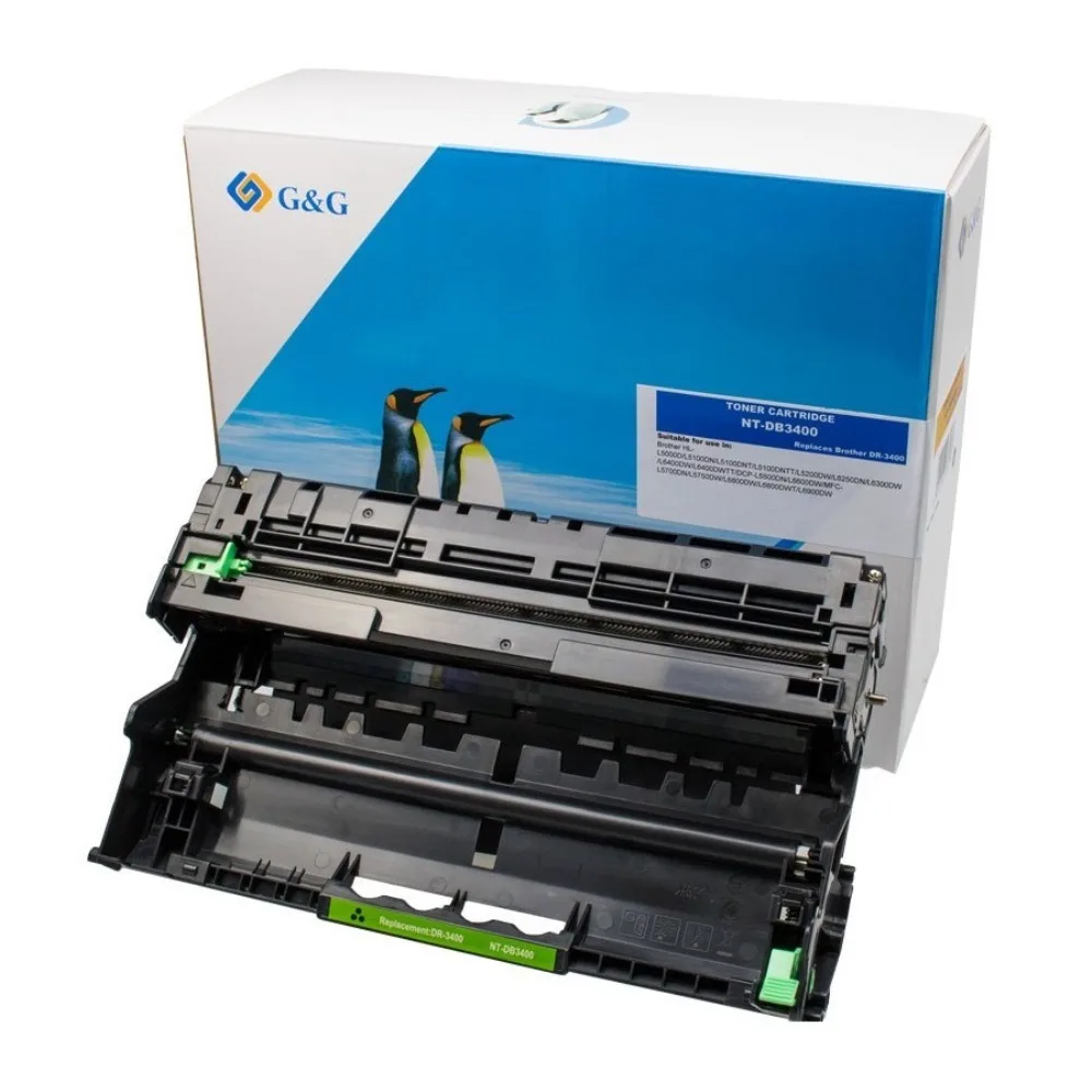 G&G Συμβατό Drum για Laser Εκτυπωτή Brother DR-2400 12000 Σελίδων Μαύρο G&G Συμβατό Drum για Laser Εκτυπωτή Brother DR-2400 12000 Σελίδων Μαύρο - Image 1
