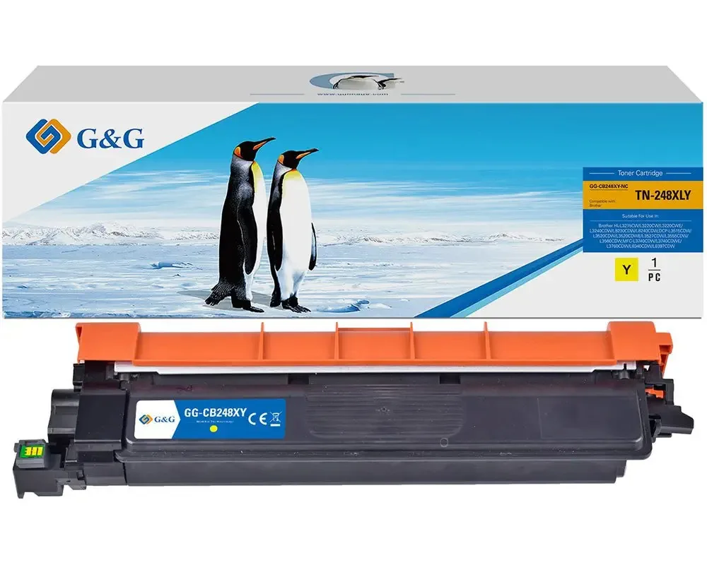 G&G Συμβατό Toner για Laser Εκτυπωτή Brother Brother Tn-248xl Κίτρινο GG-CB248XLY G&G Συμβατό Toner για Laser Εκτυπωτή Brother Brother Tn-248xl Κίτρινο GG-CB248XLY - Image 1