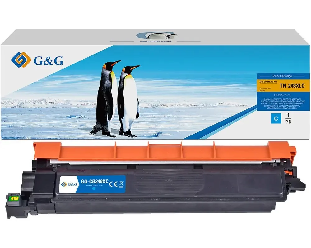 G&G Συμβατό Toner για Laser Εκτυπωτή Brother Brother Tn-248xl Κυανό GG-CB248XLC G&G Συμβατό Toner για Laser Εκτυπωτή Brother Brother Tn-248xl Κυανό GG-CB248XLC - Image 1