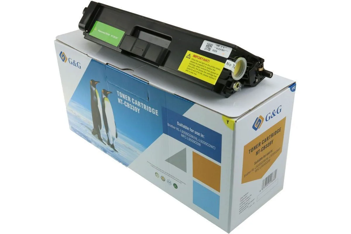 G&G Συμβατό Toner για Laser Εκτυπωτή Brother Tn-900y Κίτρινο 14156 G&G Συμβατό Toner για Laser Εκτυπωτή Brother Tn-900y Κίτρινο 14156 - Image 1