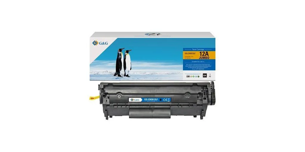 G&G Συμβατό Toner για Laser Εκτυπωτή HP 12A, Q2612A, 703 Μαύρο G&G Συμβατό Toner για Laser Εκτυπωτή HP 12A, Q2612A, 703 Μαύρο - Image 1