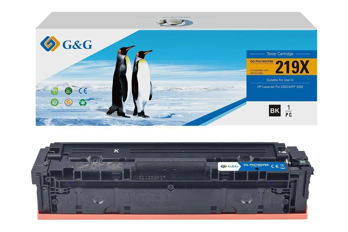 G&G Συμβατό Toner για Laser Εκτυπωτή HP Hp 219x Μαύρο με Chip GG-PH2190XFBK G&G Συμβατό Toner για Laser Εκτυπωτή HP Hp 219x Μαύρο με Chip GG-PH2190XFBK - Image 1