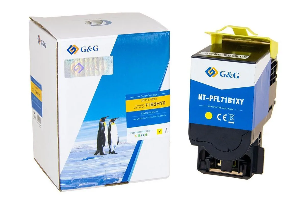 G&G Συμβατό Toner για Laser Εκτυπωτή Lexmark 71b2hy0 Κίτρινο 17058 G&G Συμβατό Toner για Laser Εκτυπωτή Lexmark 71b2hy0 Κίτρινο 17058 - Image 1