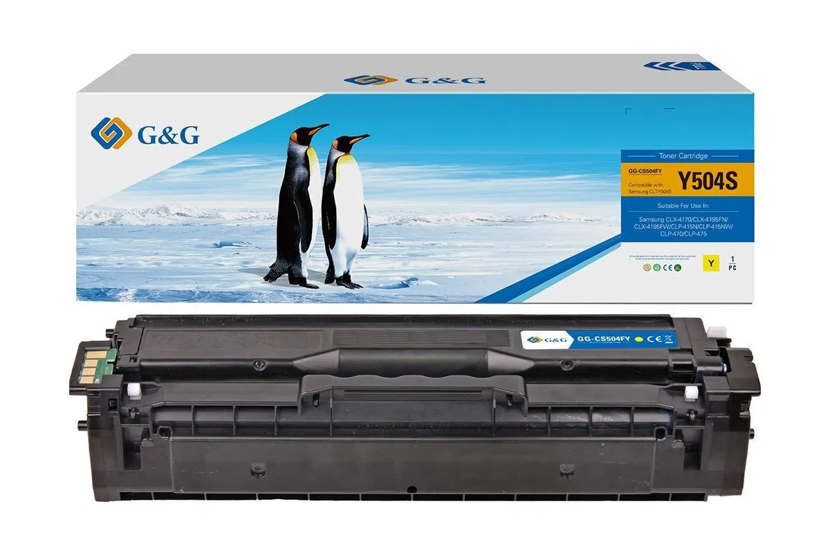 G&G Συμβατό Toner για Laser Εκτυπωτή Samsung Κίτρινο NT-CS504Y G&G Συμβατό Toner για Laser Εκτυπωτή Samsung Κίτρινο NT-CS504Y - Image 1
