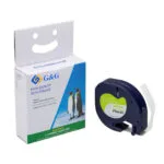 G&G Ταινία Ετικετογράφου RL-D-91221-BK/WT-12MM4M Συμβατή με Dymo LetraTag/LT