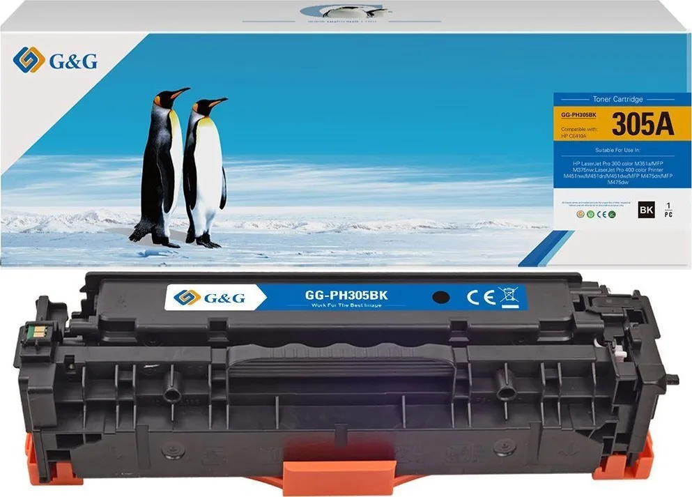 G&g Compatible Toner Cartridge Hp Ce410a Nt-ph305bk Ce410a Hp 305a Black 2090s G&g Compatible Toner Cartridge Hp Ce410a Nt-ph305bk Ce410a Hp 305a Black 2090s - Image 1