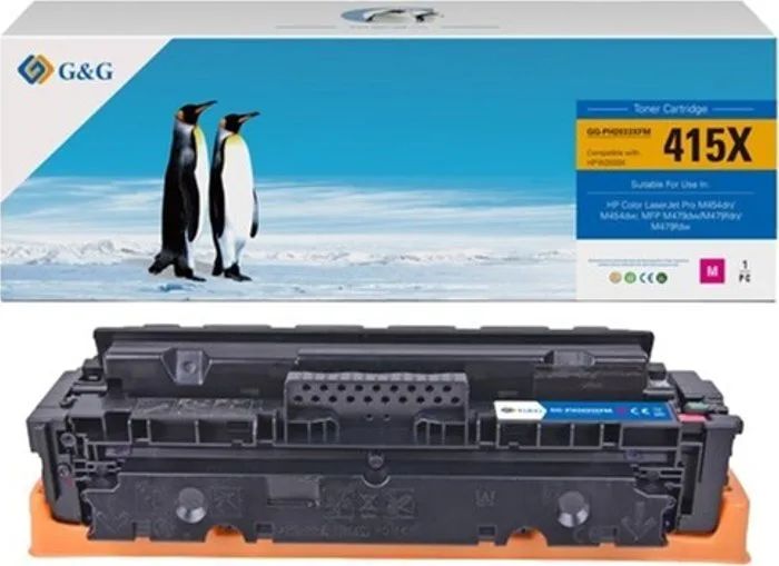 G&g Compatible Toner Cartridge Hp W2033x Nt-ph2033xfm Hp 415x Magenta 6000s High Capacity G&g Compatible Toner Cartridge Hp W2033x Nt-ph2033xfm Hp 415x Magenta 6000s High Capacity - Image 1